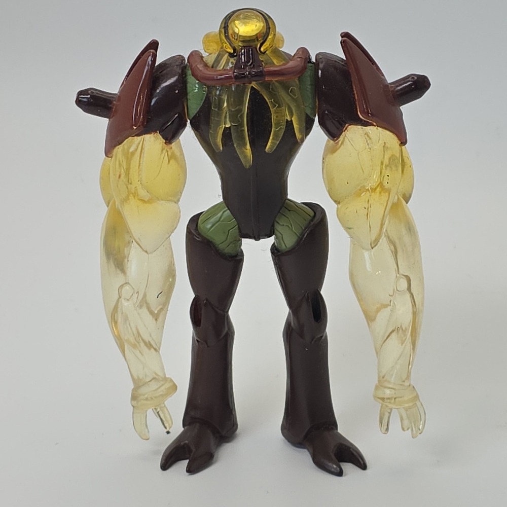 Ben 10 Vilgax Action Figure Translucent Yellow Arms Brown 2006 Bandai 30108